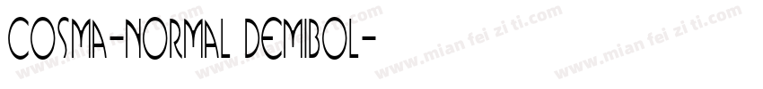 Cosma-Normal DemiBol字体转换